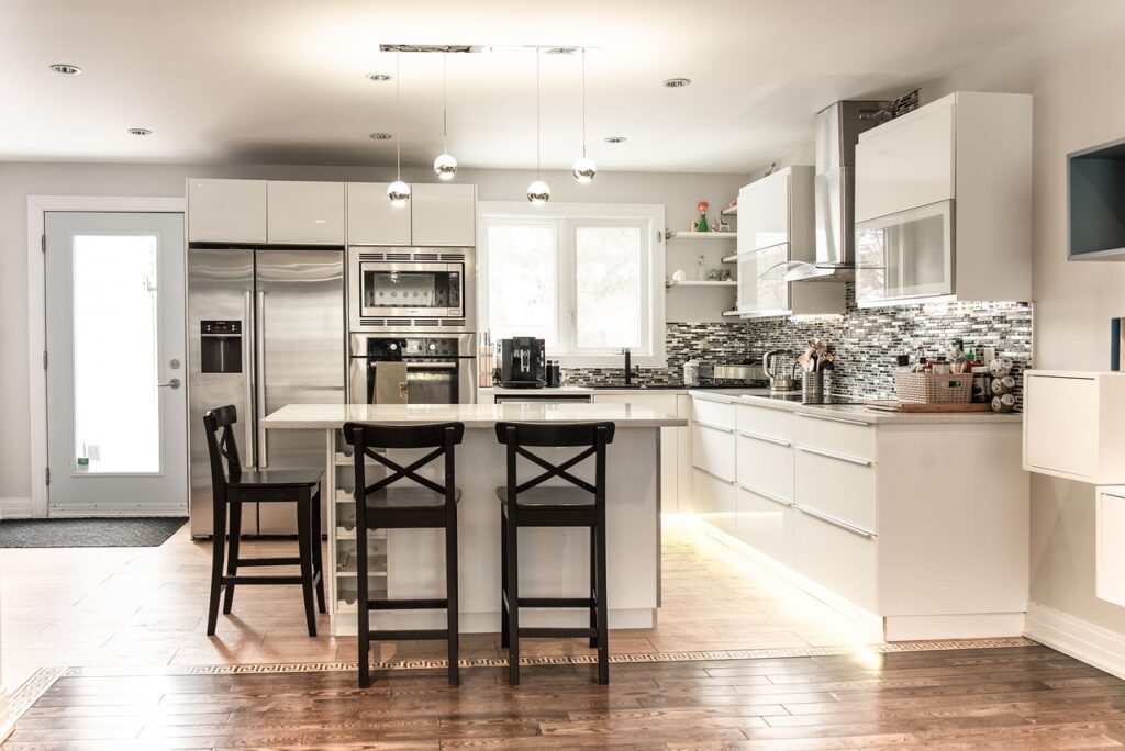 Picture of a clean kitchen. 